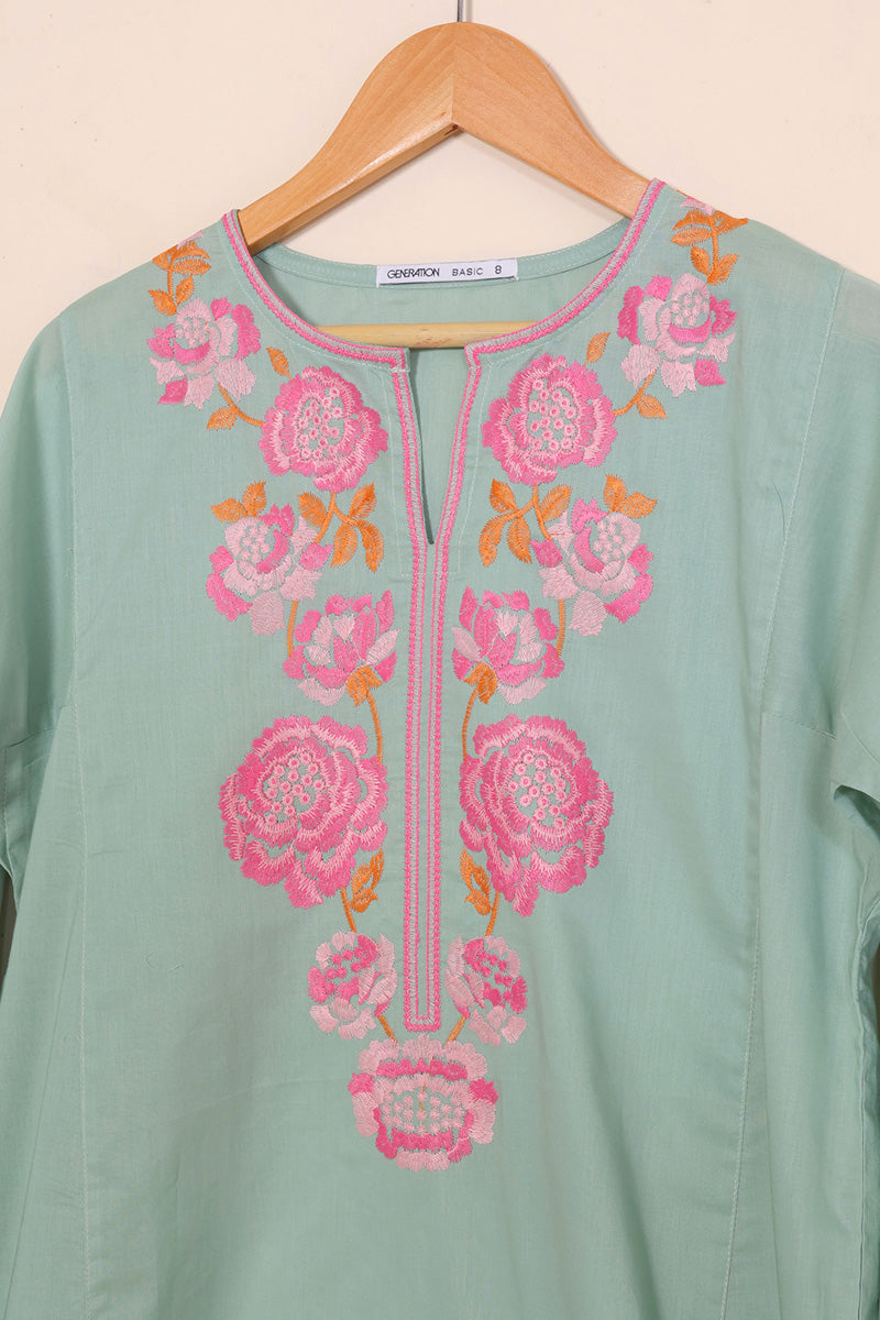 Gul Meena Floral embroidered Kurti