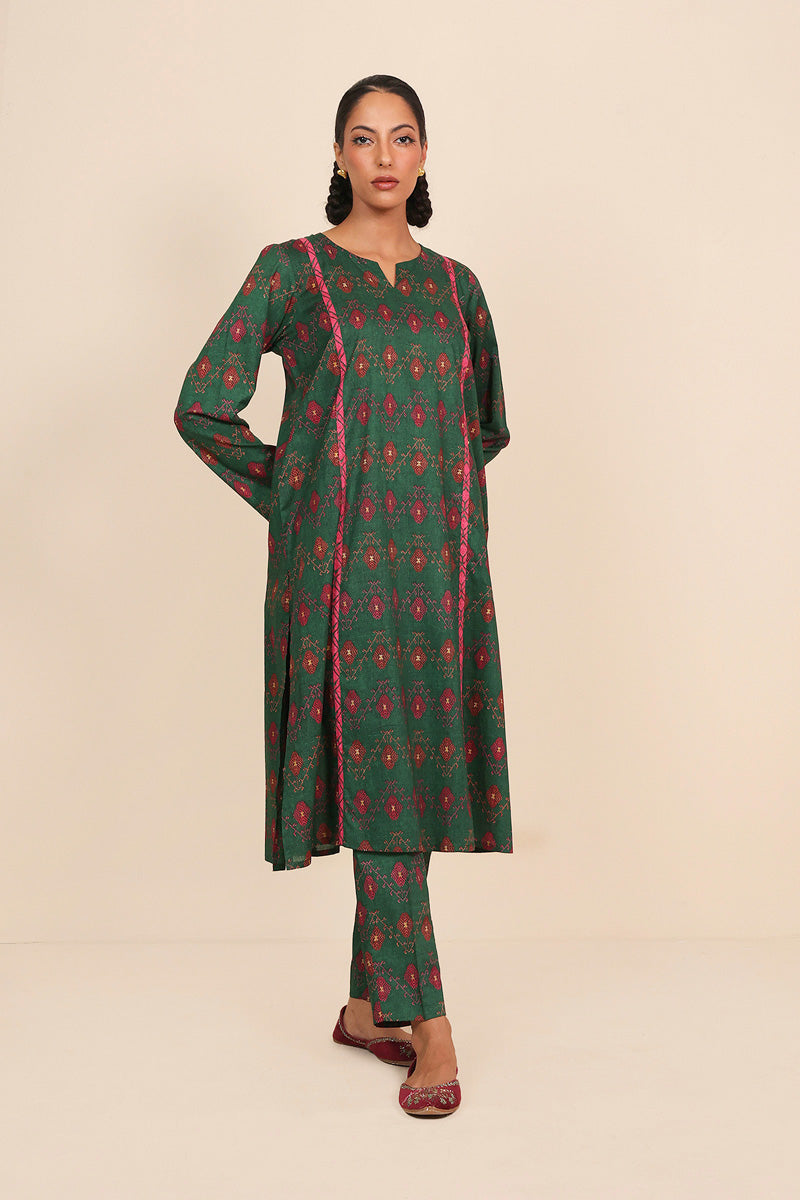 Panelled Phulkari 2 Piece