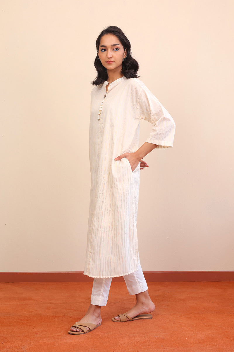 Peacock Boxy Kurta