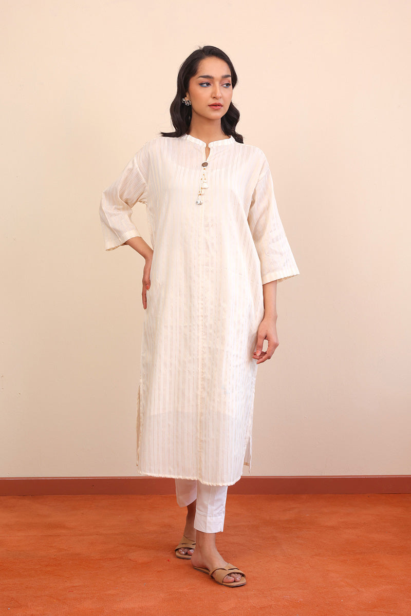 Peacock Boxy Kurta