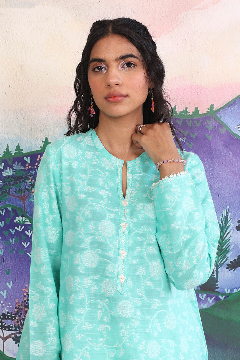 Breezy Blues SeaFoam Kurta