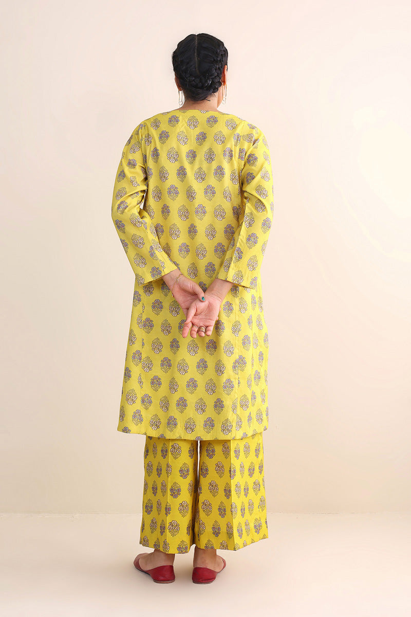 Gulkand Chartreuse Kurta