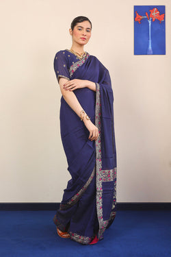 Pathani Peekaboo Sari