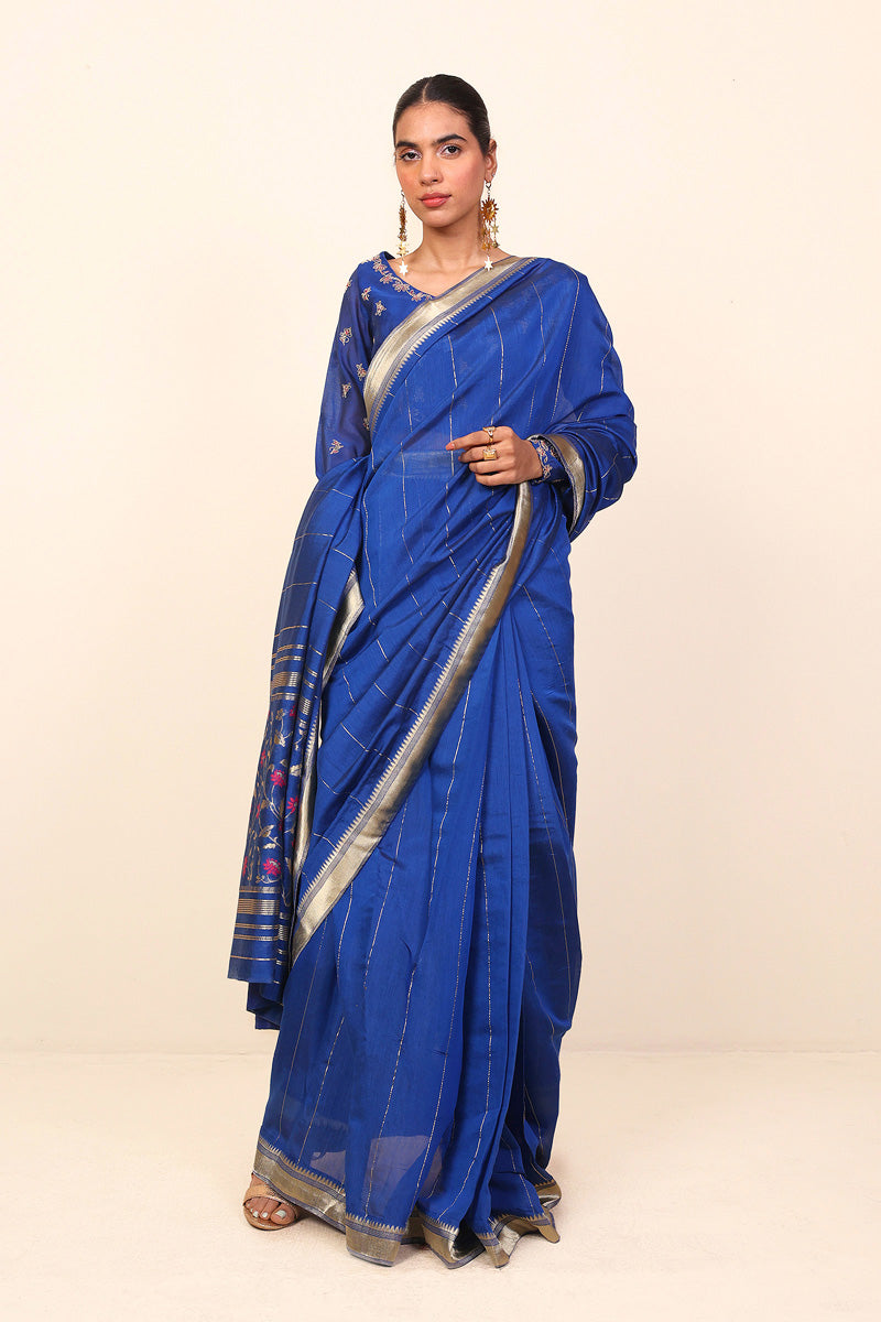 Pathani Peekaboo Saree