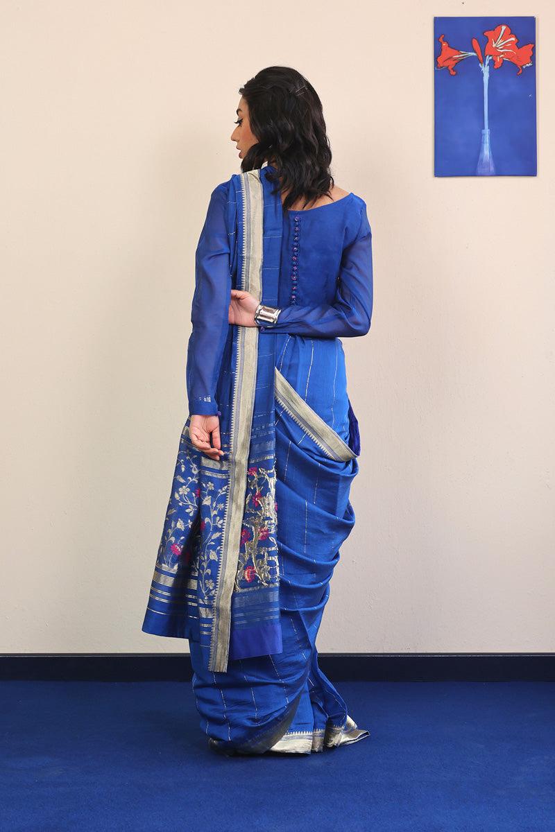 Pathani Peekaboo Royal Sari