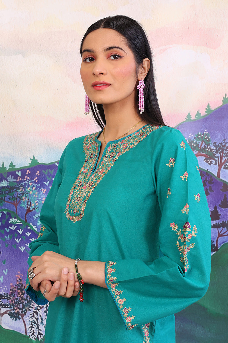 Aik Rang Embroidered Suit