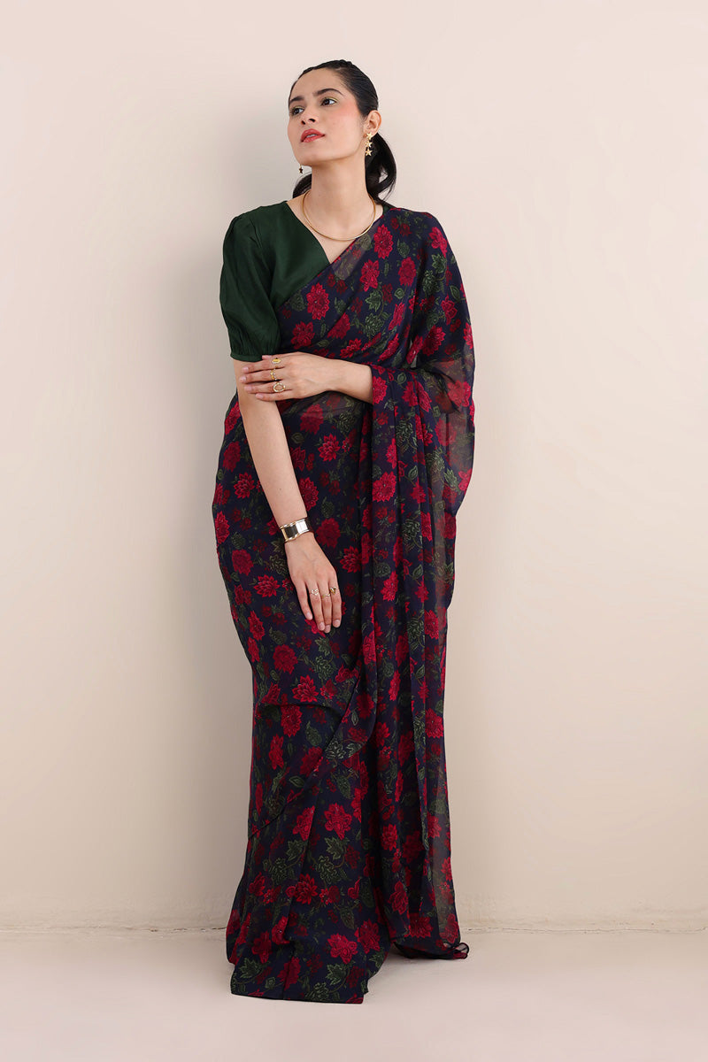 Gulaab Jaal Printed Sari