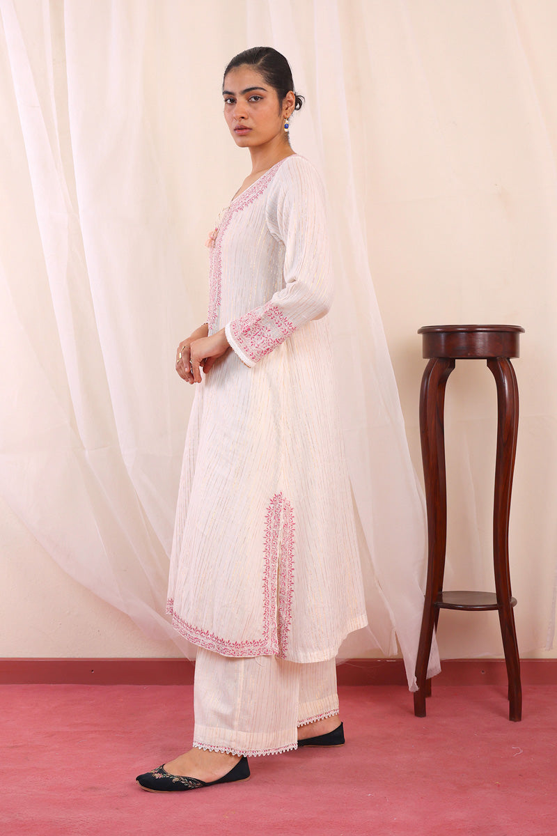 Jahanaara Embroidered 2-Piece Suit