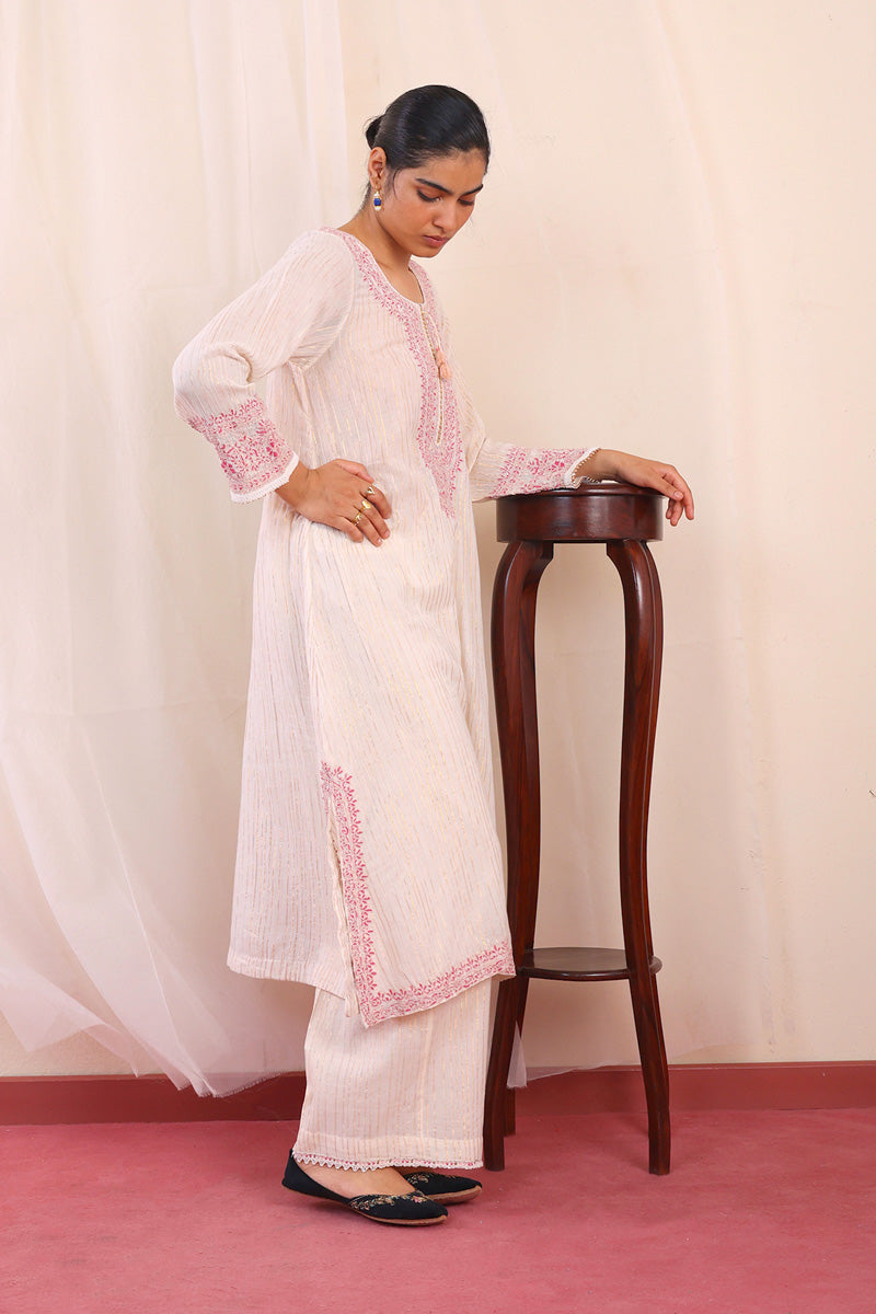 Jahanaara Embroidered 2-Piece Suit