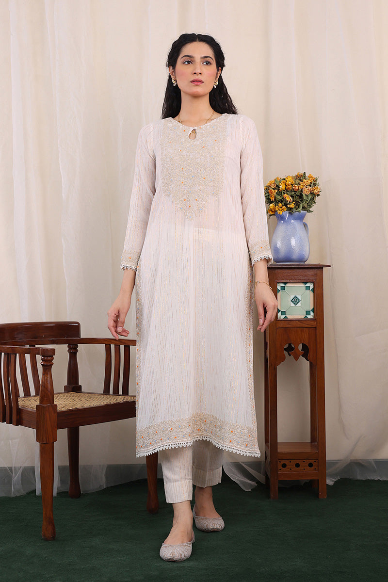 Jahanaara 2-Piece Embroidered Suit