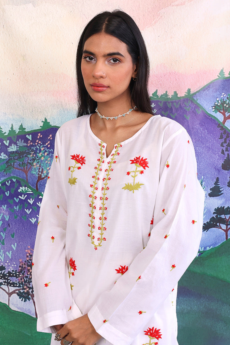 N K R Hand Embroidered Kurta