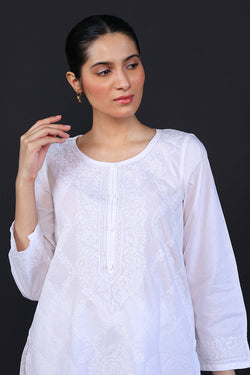 Urban Foliage Hand Embroidered Kurti