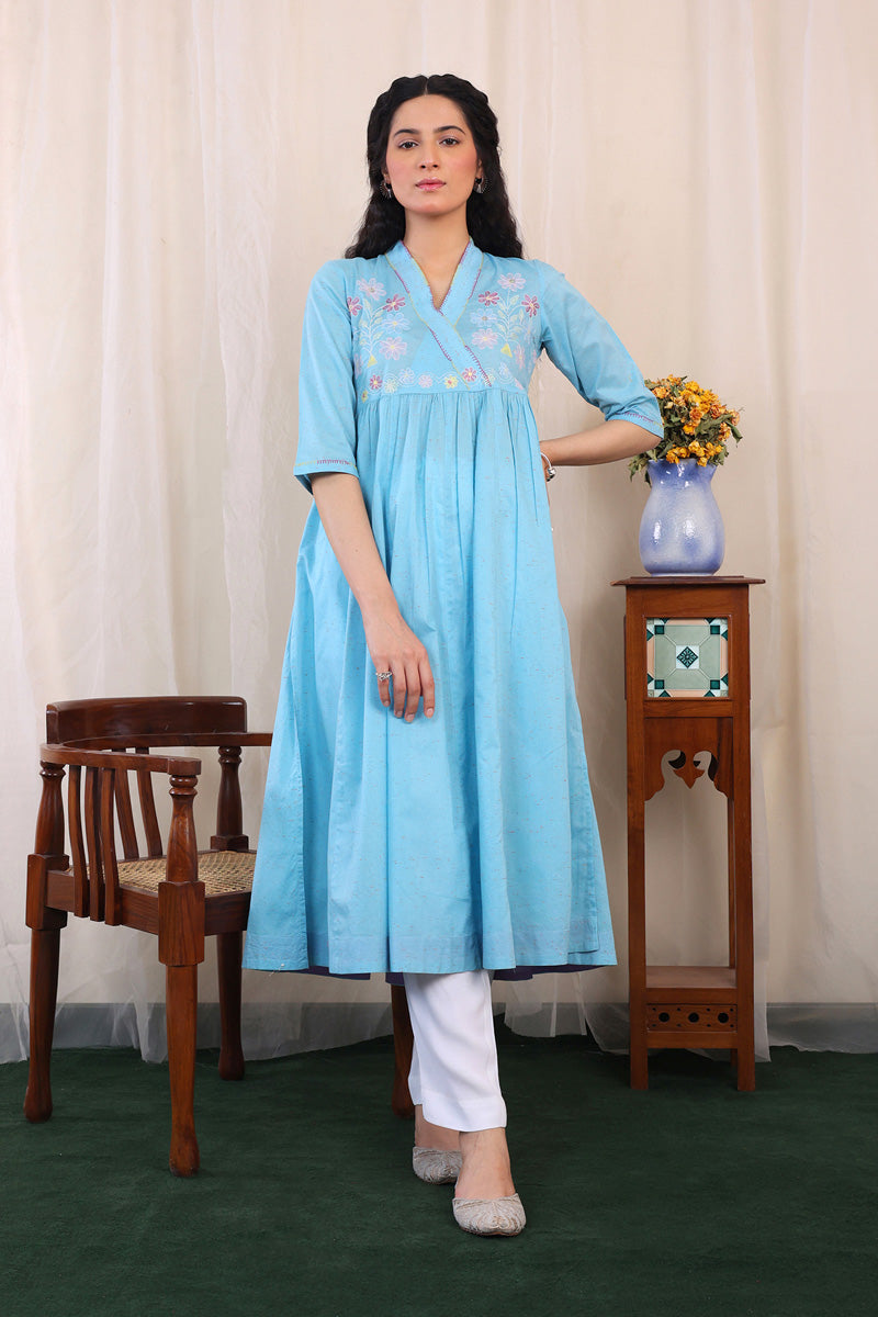 Sundara Embroidered Flared Dress