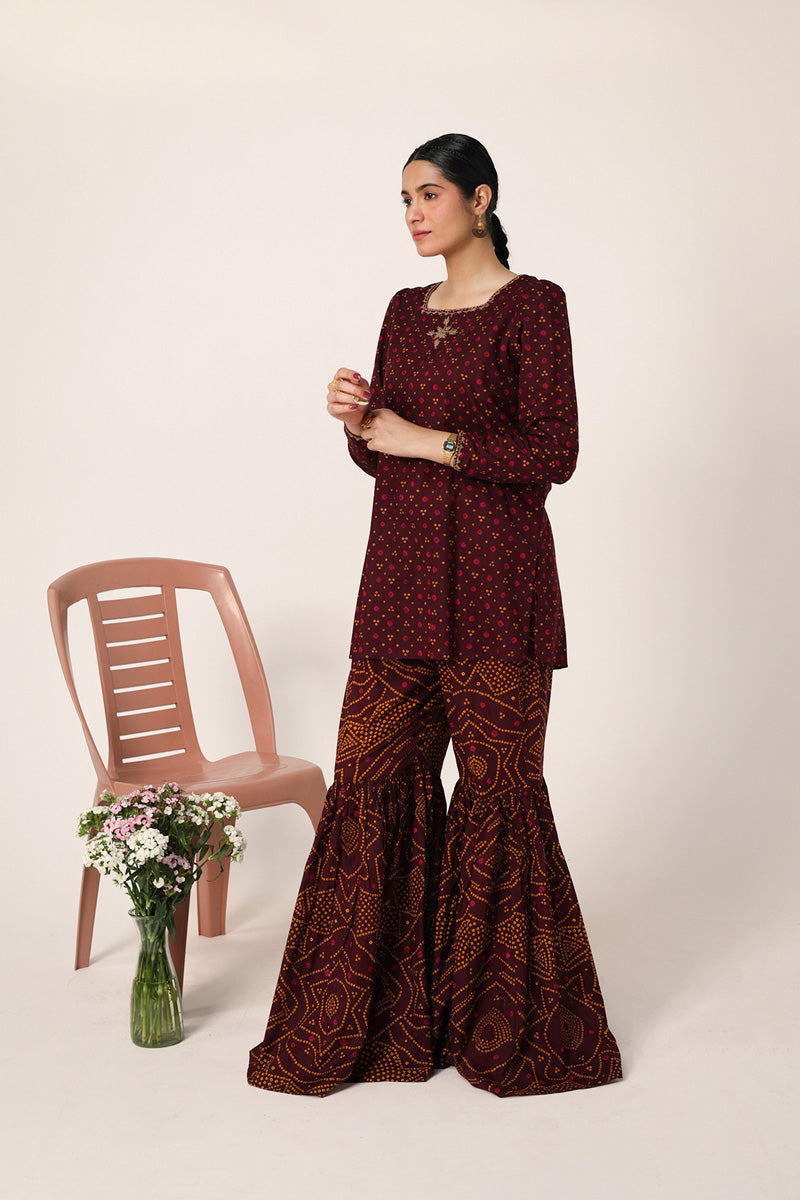 Bandhani Bliss Gharara Set