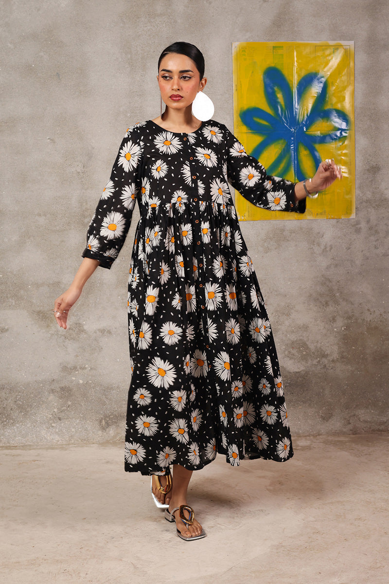 Essence of Pure Sunflowers Frock