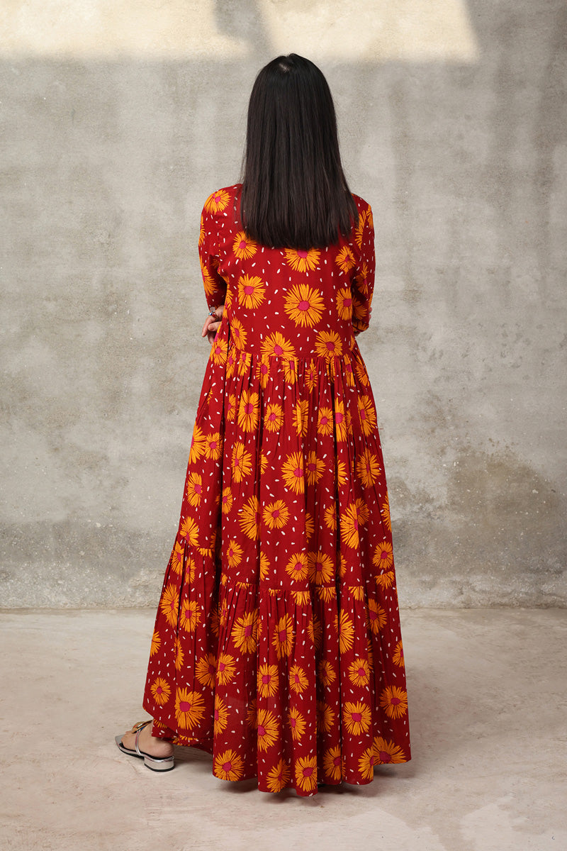 Sunflowers Scape Frock