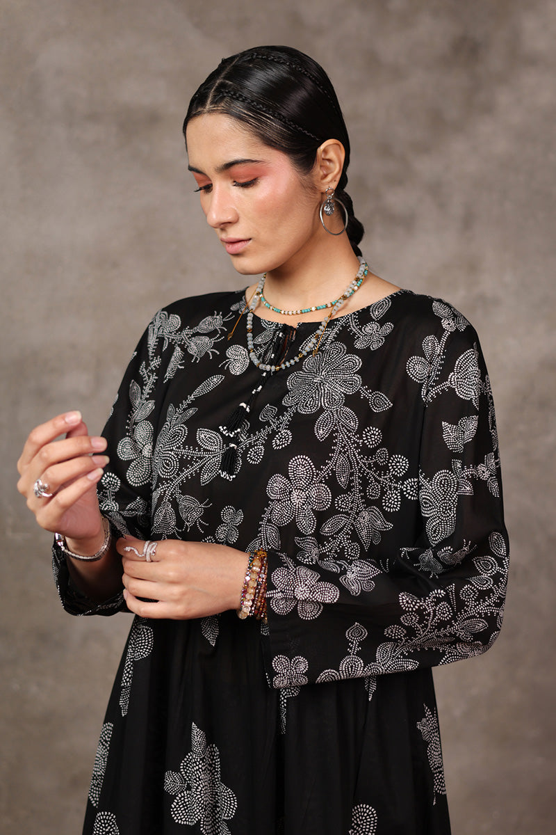 Bead Work Tiered Dress