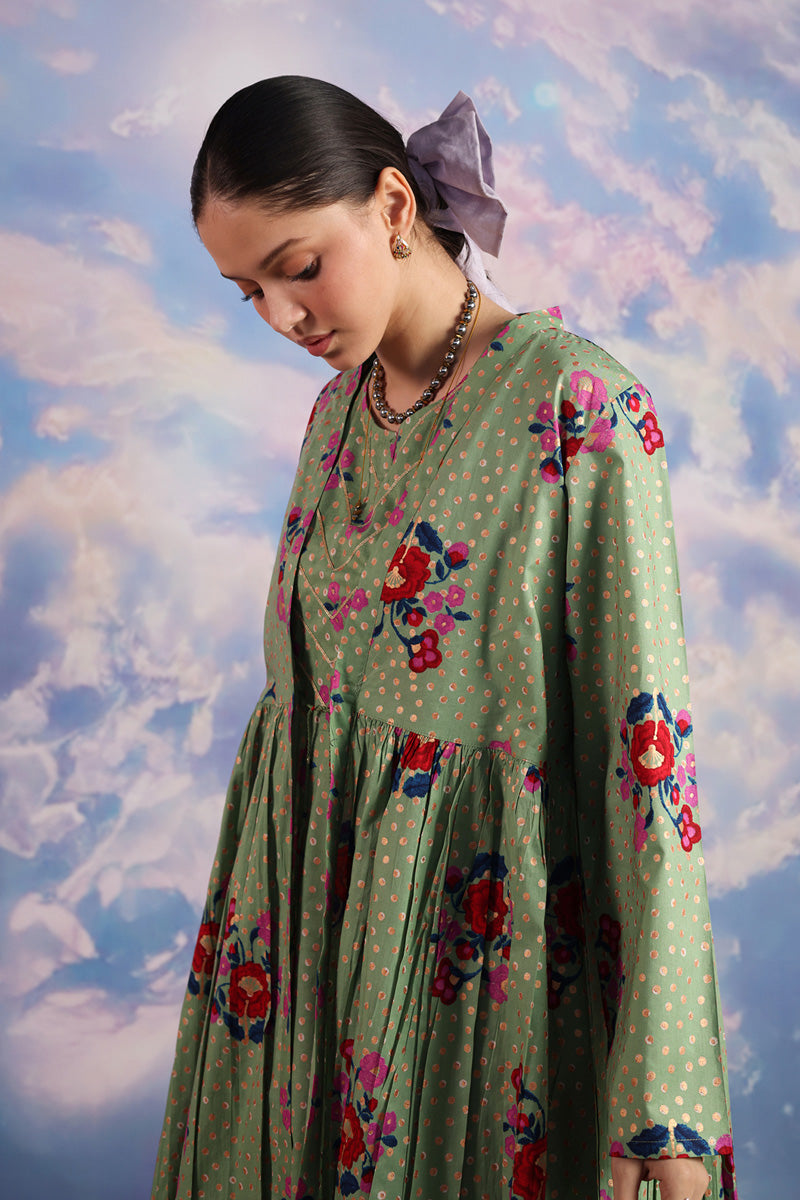 Serene Folk Garden Kurta
