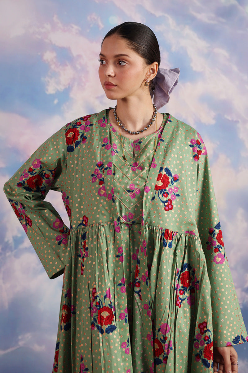 Serene Folk Garden Kurta