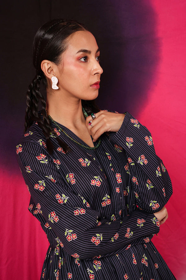 Phool Patti Flared Dress