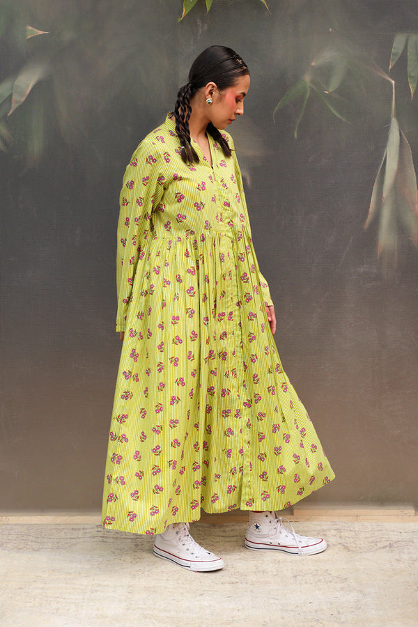Phool Patti Flared Dress
