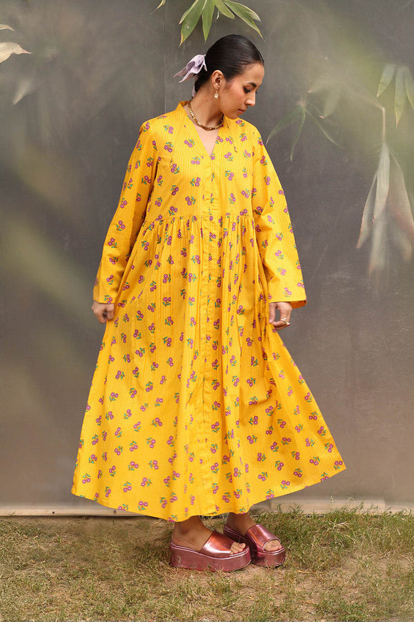 Phool Patti Flared Dress