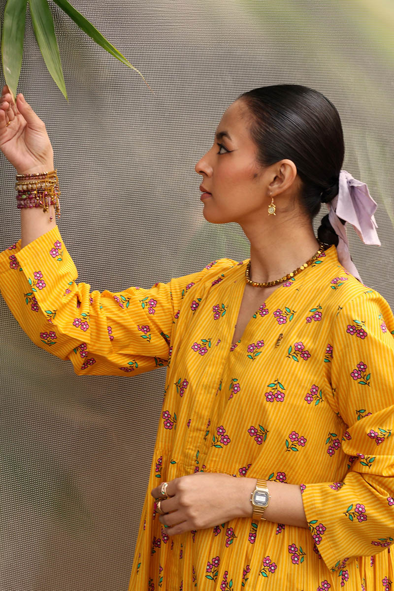 Phool Patti Flared Dress