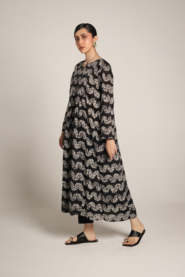 Shibori Mukaish Frock