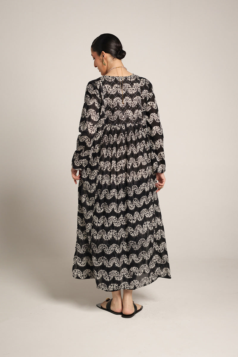 Shibori Mukaish Frock