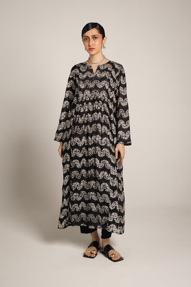 Shibori Mukaish Frock