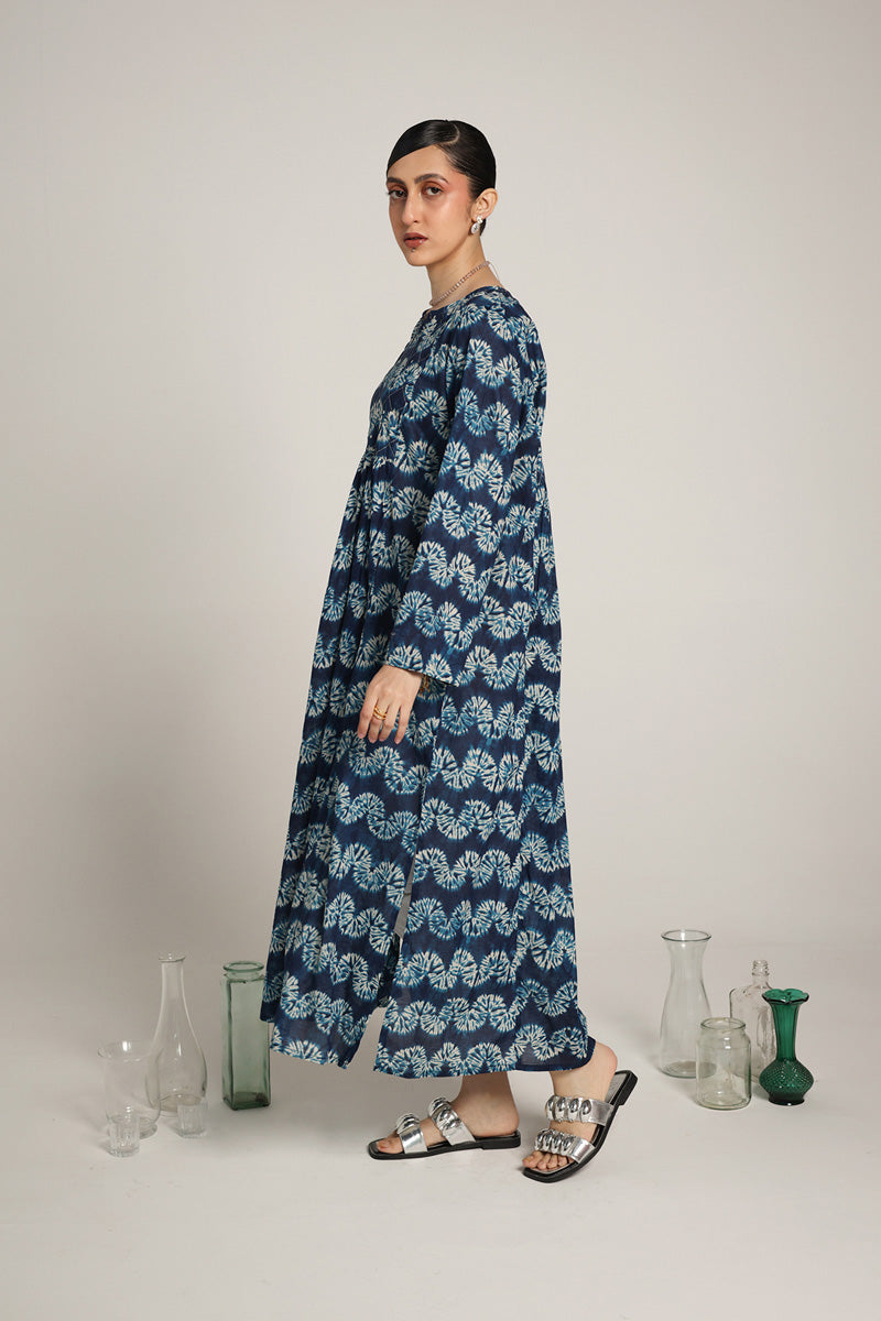 Shibori Mukaish Frock