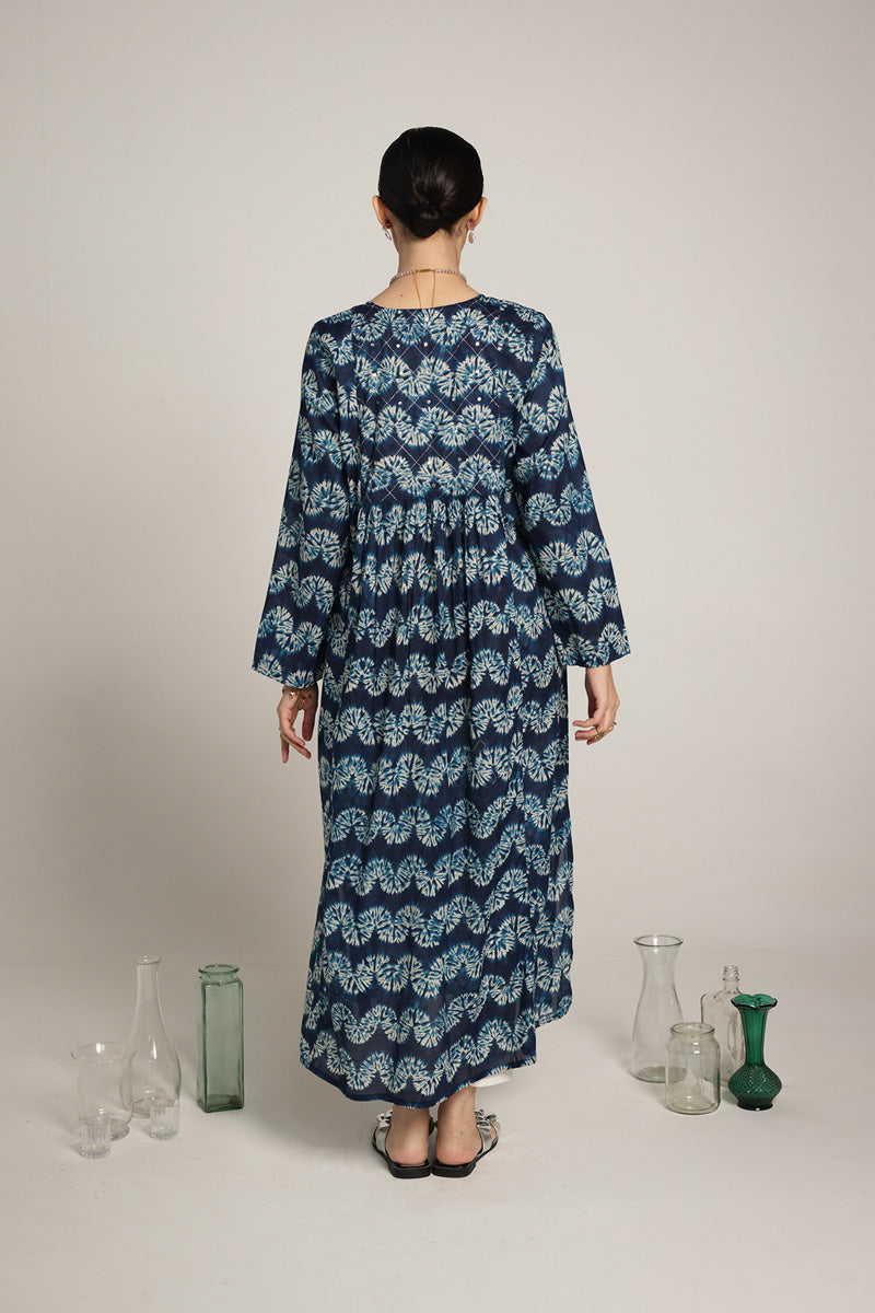 Shibori Mukaish Frock