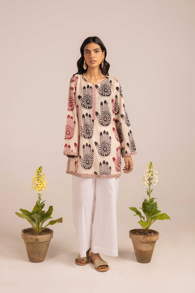 Mehndi chaap Kurta