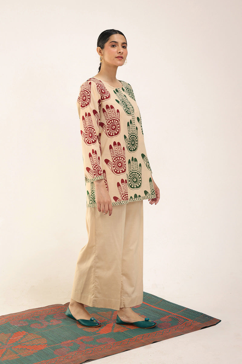 Mehndi chaap Kurta
