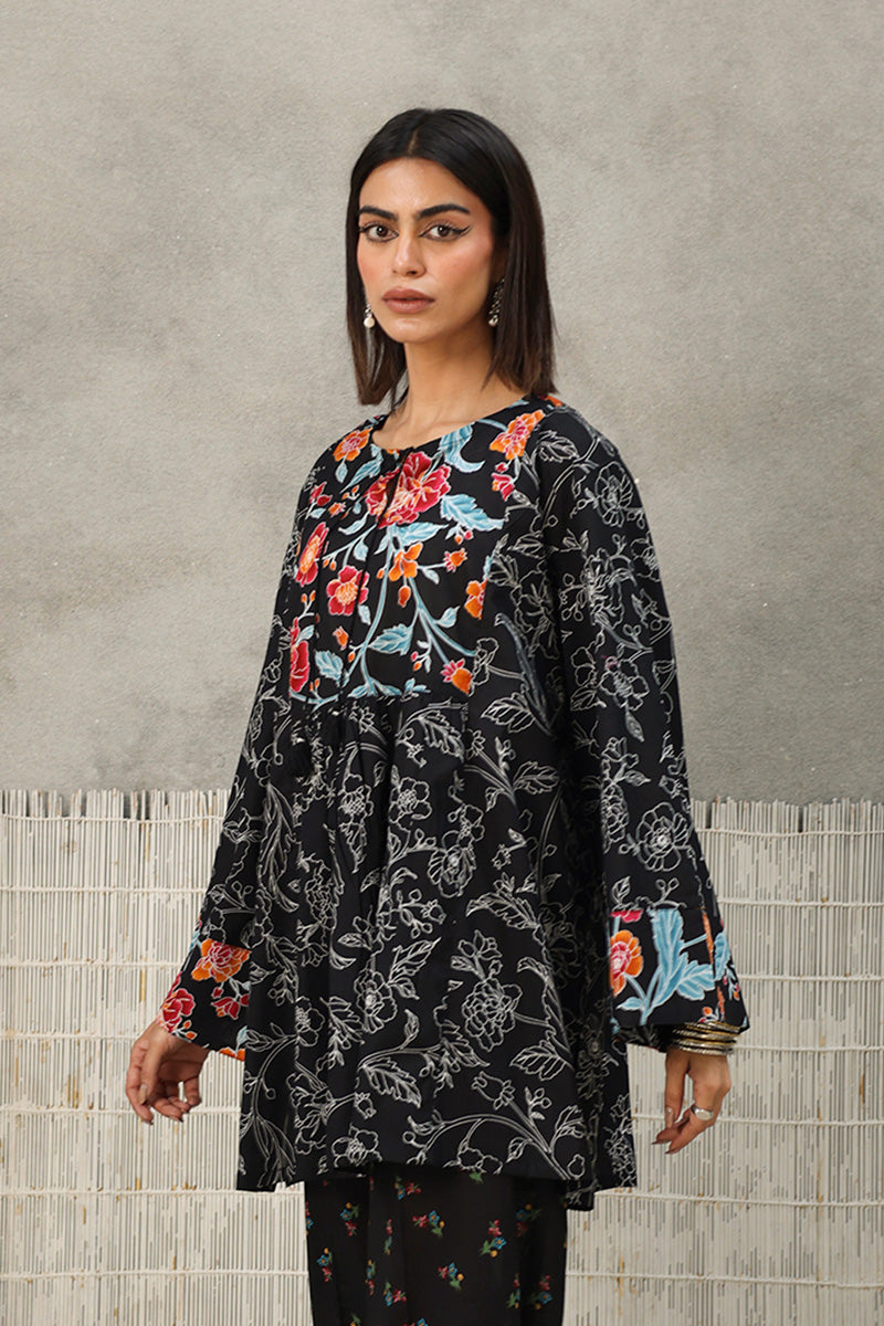 Chintz Garden Flare Peplum