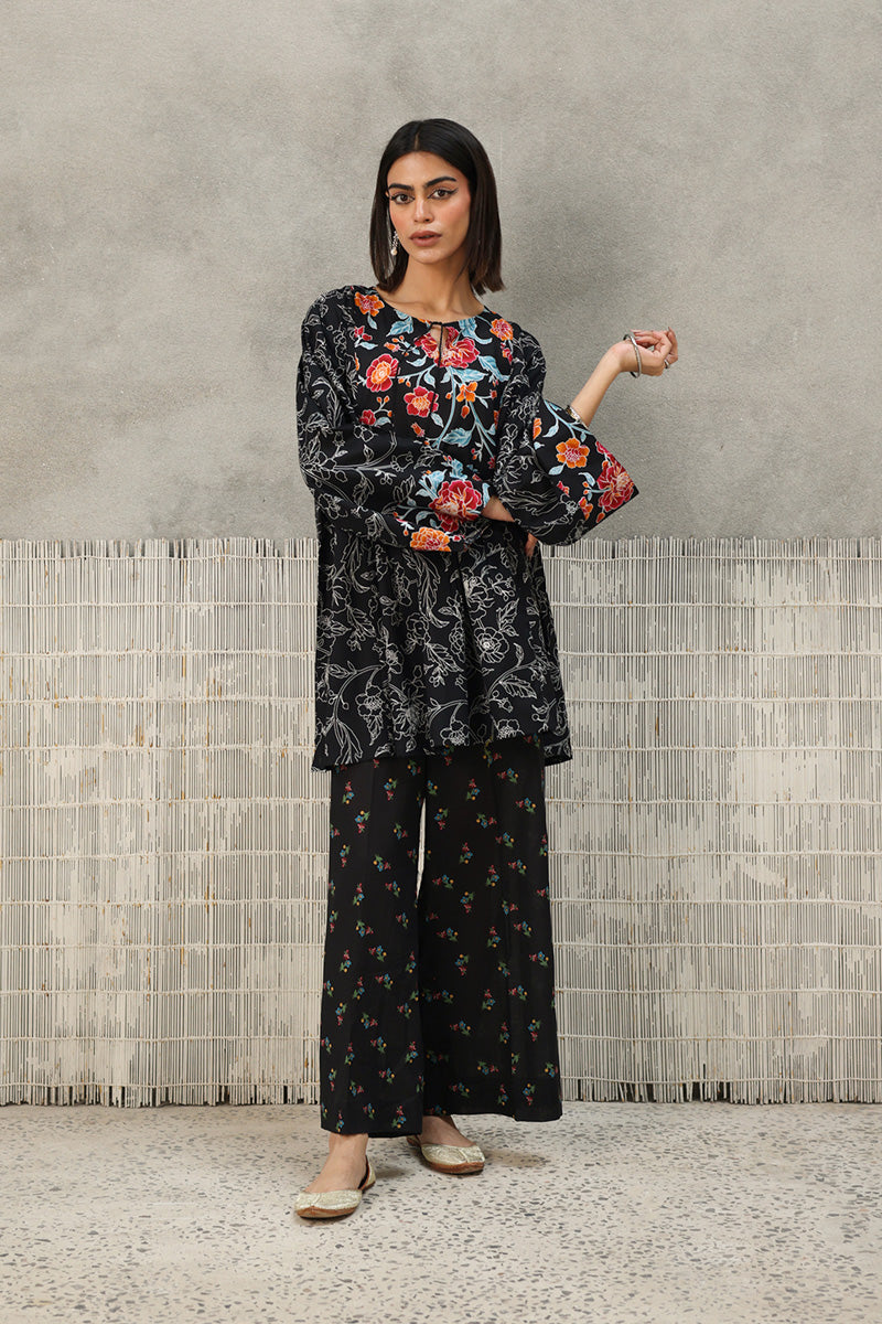 Chintz Garden Flare Peplum