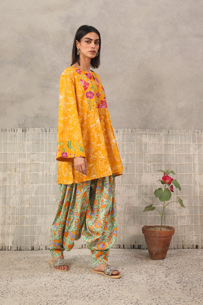 Chintz Garden Flare Peplum