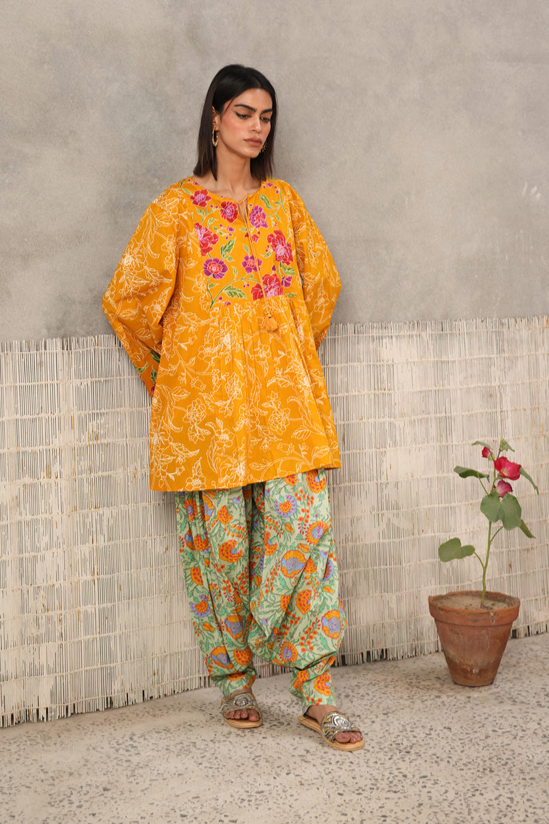Chintz Garden Flare Peplum