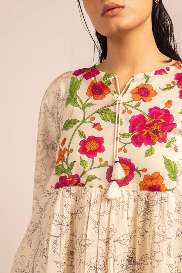 Chintz Garden Flare Peplum