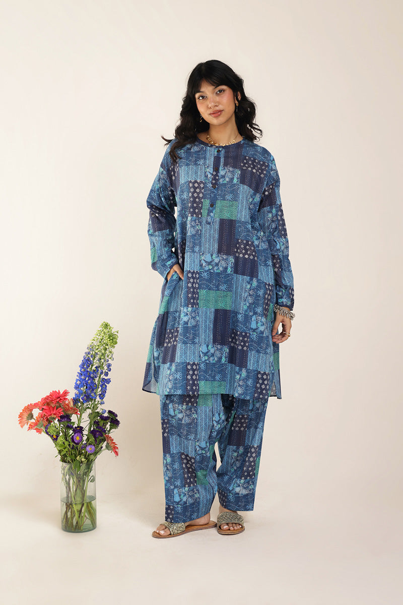 Kantha Quilted Whimsy Duo
