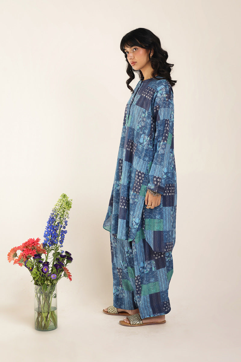 Kantha Quilted Whimsy Duo