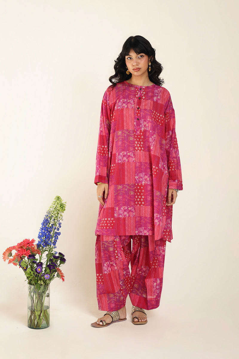 Kantha Quilted Whimsy Duo