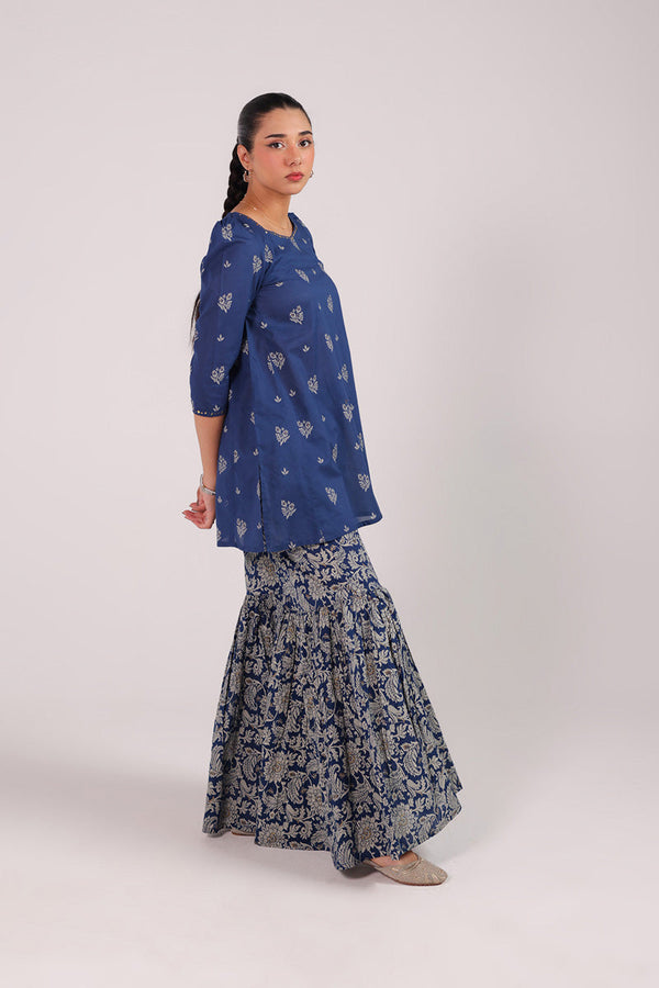 Jacquard Majesty Gharara Suit