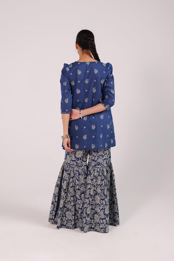 Jacquard Majesty Gharara Suit
