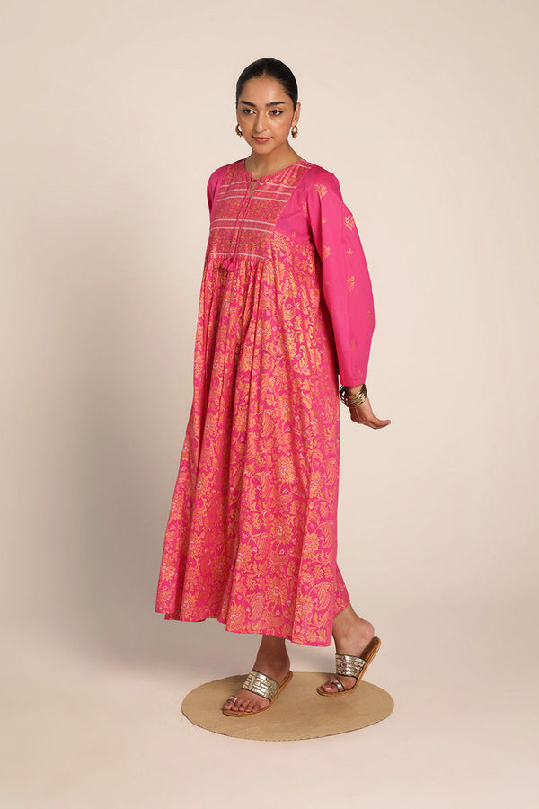 Jacquard Majesty Gold Whirl Frock