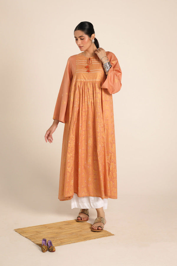Jacquard Majesty Gold Whirl Frock