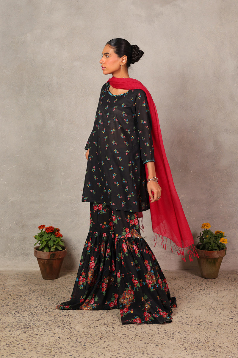 Balochi Garden Gharara Set