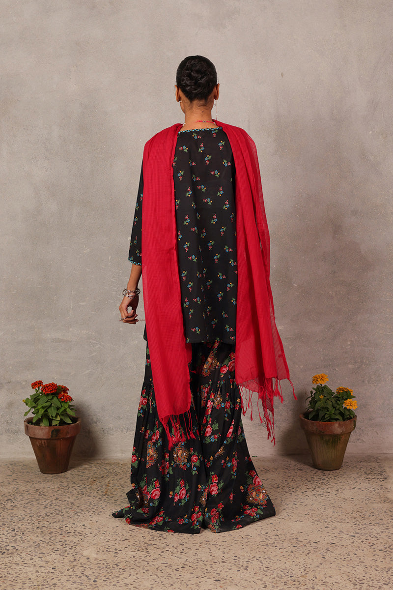 Balochi Garden Gharara Set