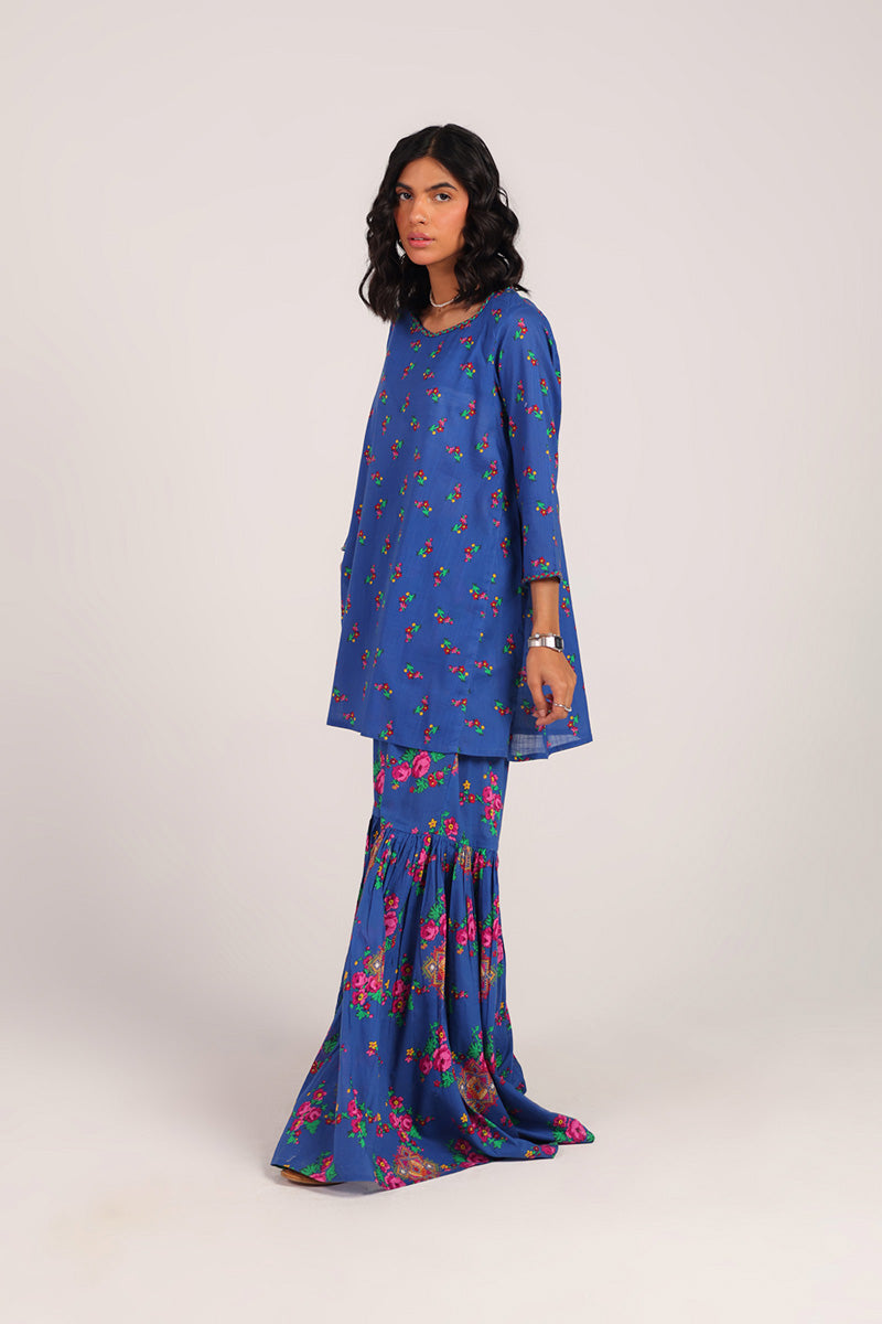 Balochi Garden Gharara Set