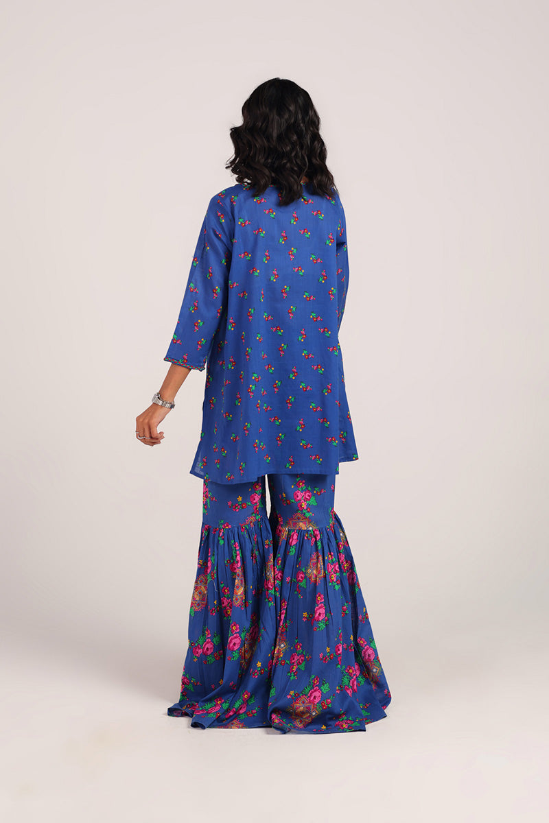 Balochi Garden Gharara Set